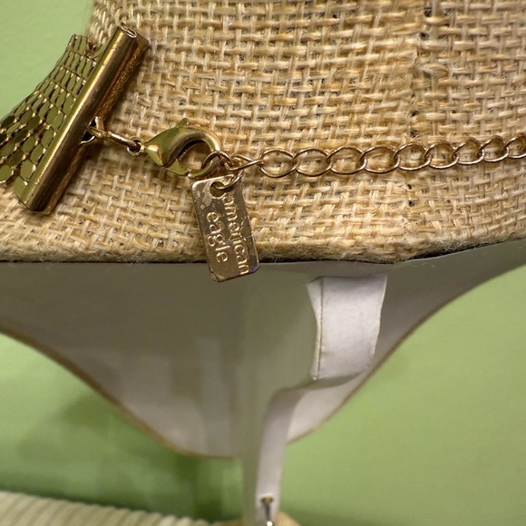 American Eagle Gold Mesh Chain Necklace - Picture 4 of 4